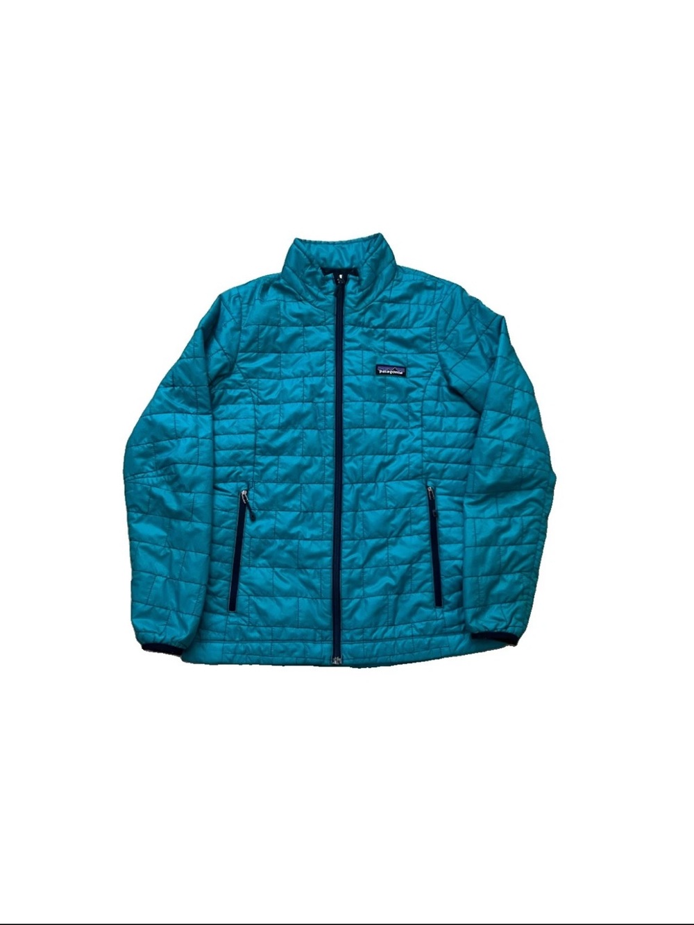 Patagonia Women's Full Zip Teal Nano Puff Jacket Size XS